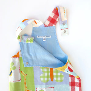 Alphabet Animals Patchwork Dungarees