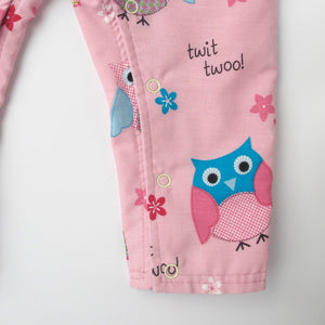 Pink Owl Dungarees