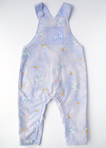 Blue Rabbits and Teddies Dungarees