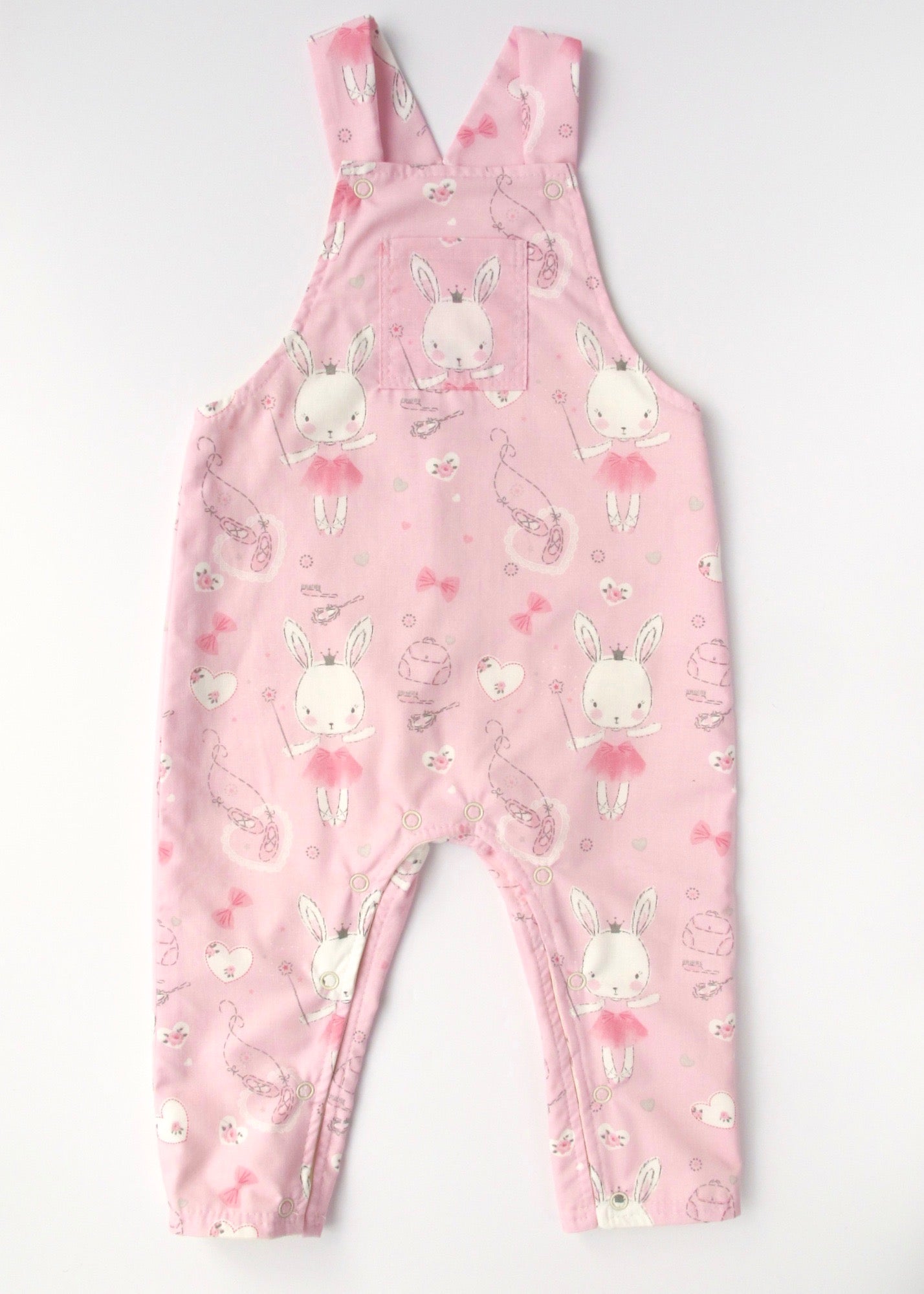 Pink Rabbit Ballerina Dungarees