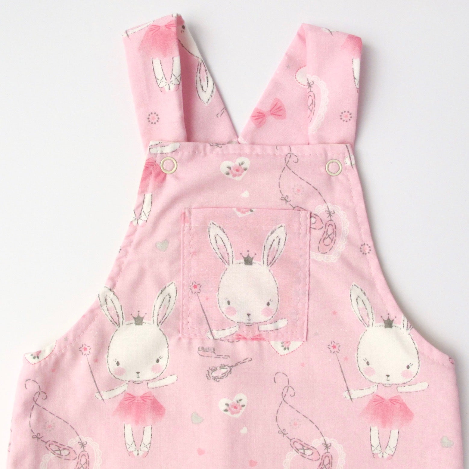 Pink Rabbit Ballerina Dungarees